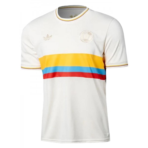 Colombia maillot anniversaire 100 Anos uniforme de football blanc vêtements de sport pour hommes kit de football haut chemise 2024-2025